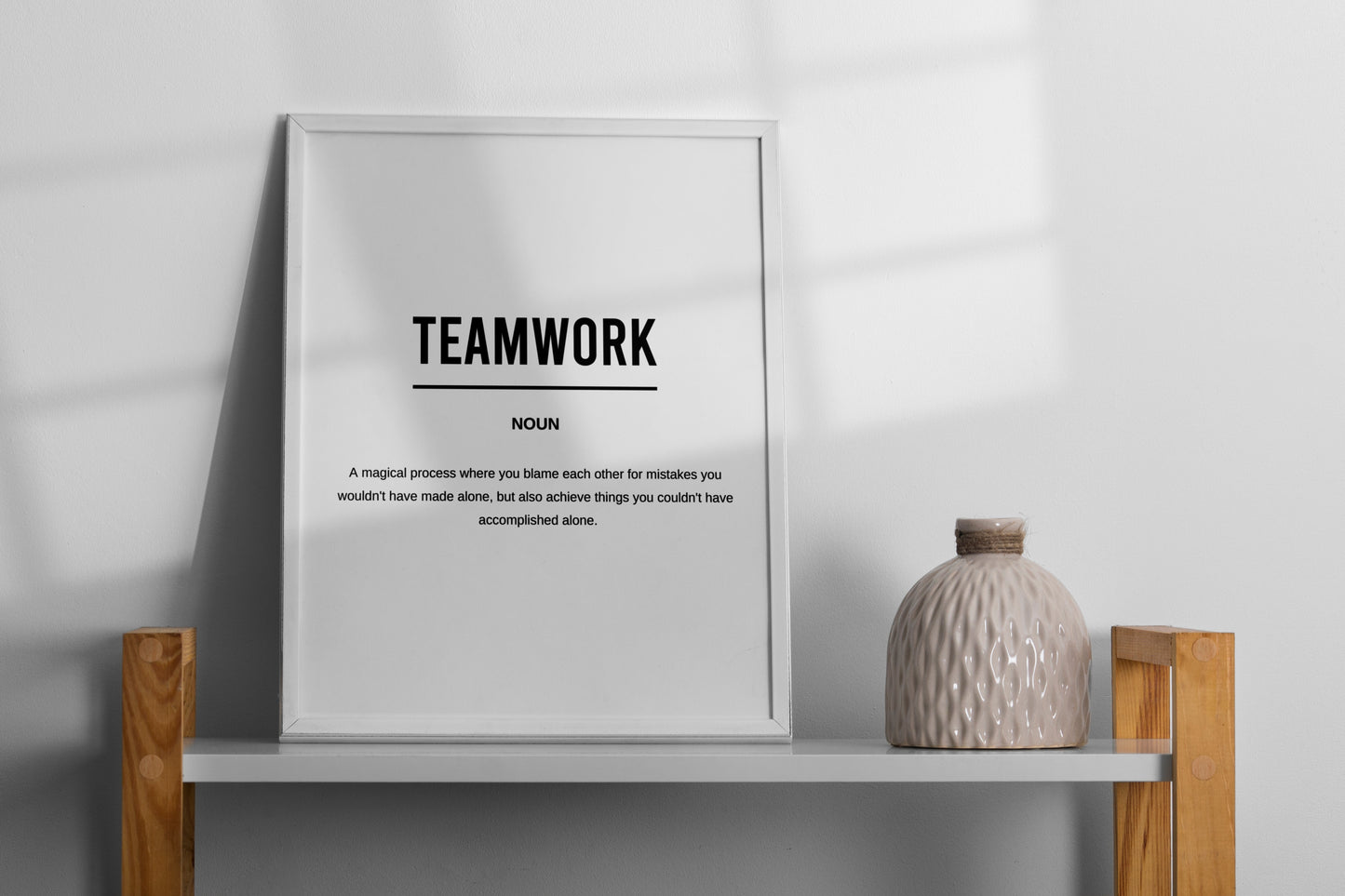 Teamwork Funny Definition Printable