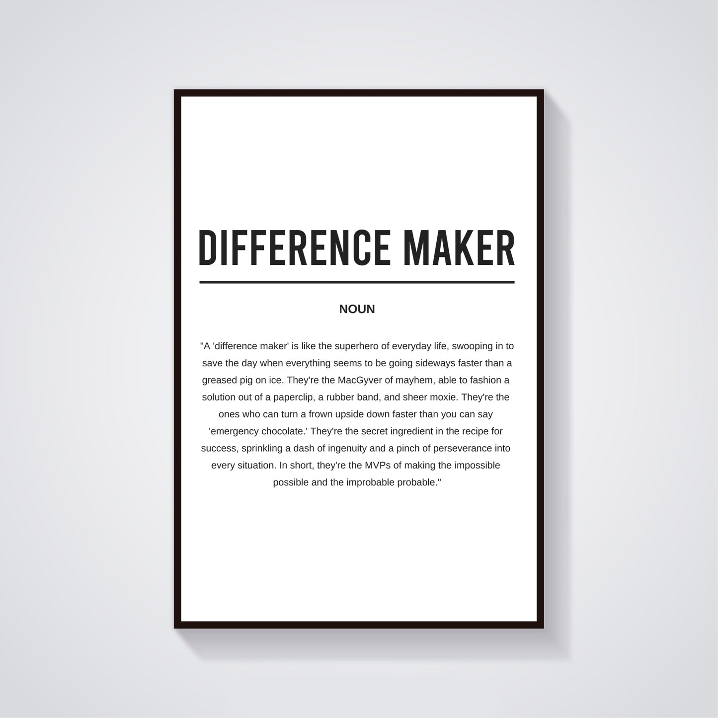 Difference Maker Funny Definition Printable