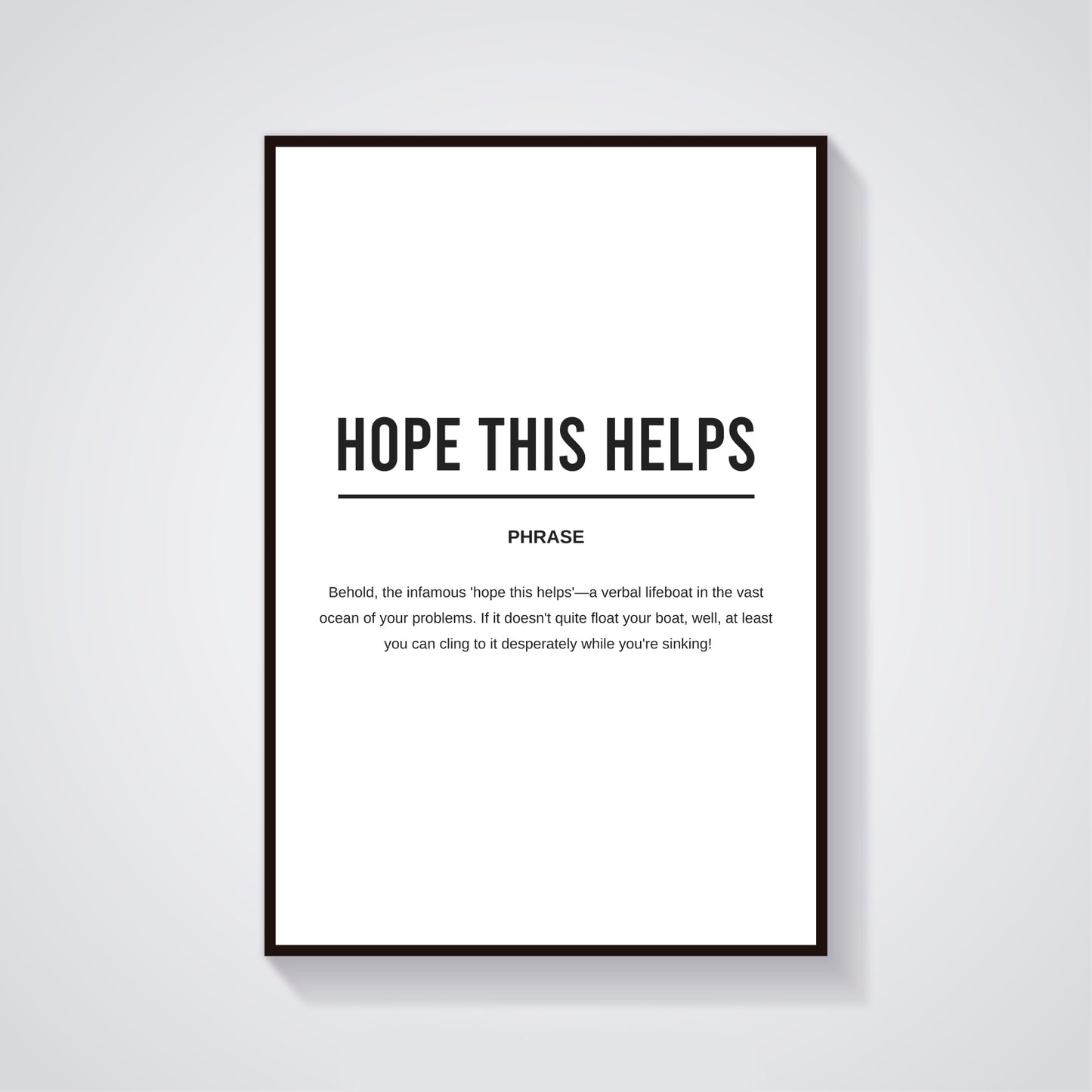 Hope This Helps Funny Definition Printable