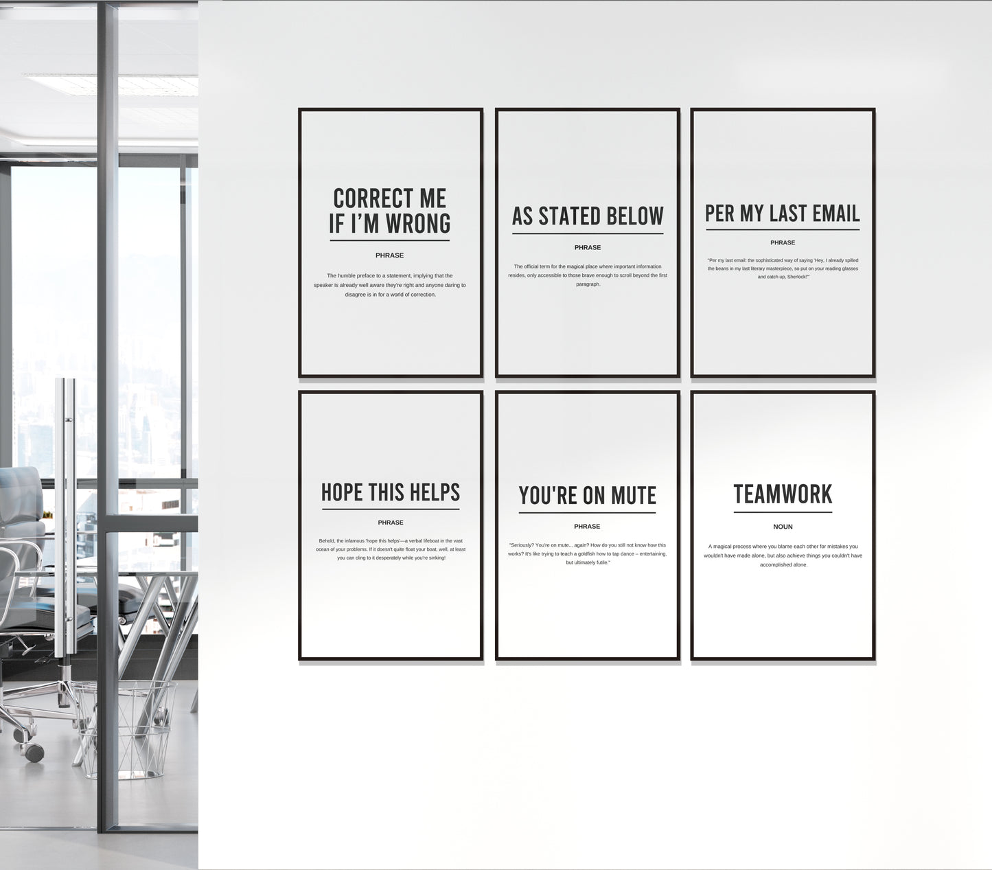 Set Of 6 Funny Definition Printable Bundle Prints