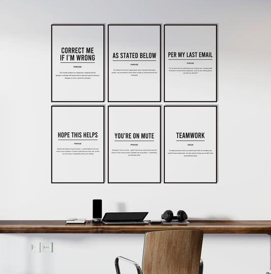 Set Of 6 Funny Definition Printable Bundle Prints