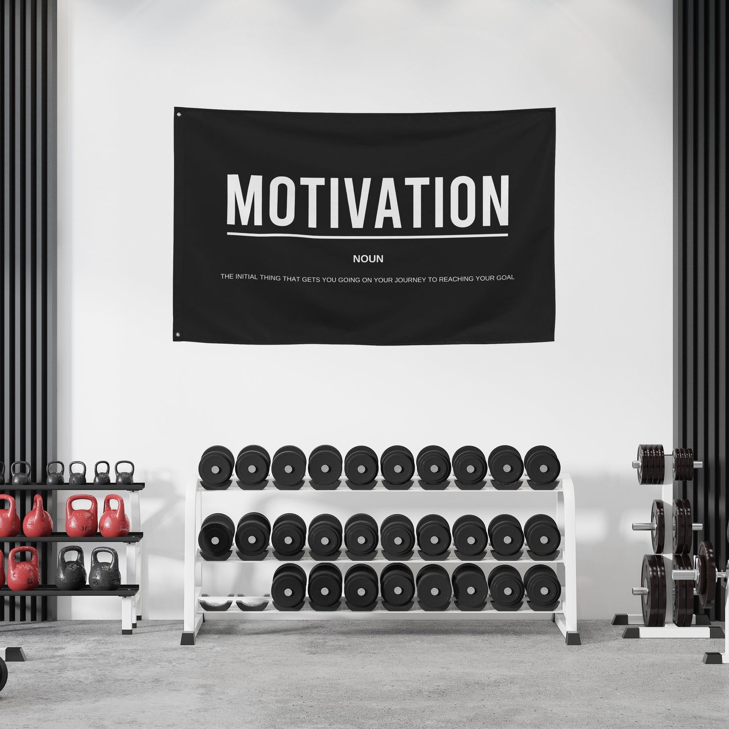 Motivation Definition Fabric Banner Flag