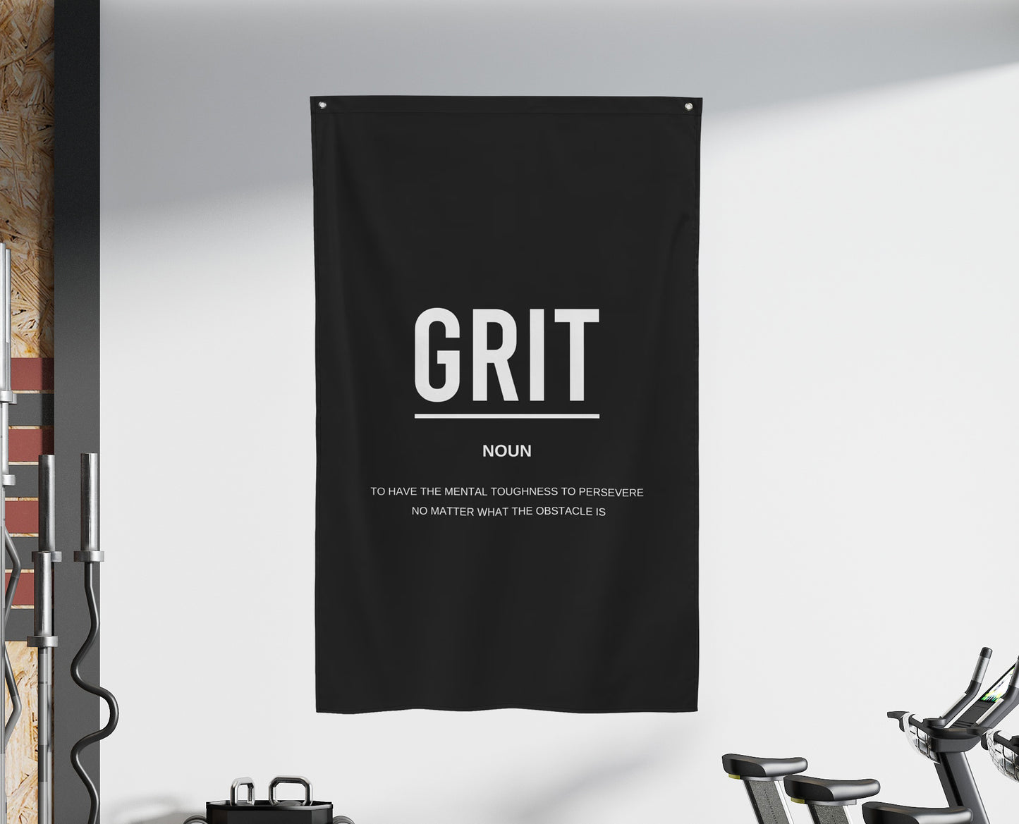 Grit Definition Gym Wall Art Banner Flag