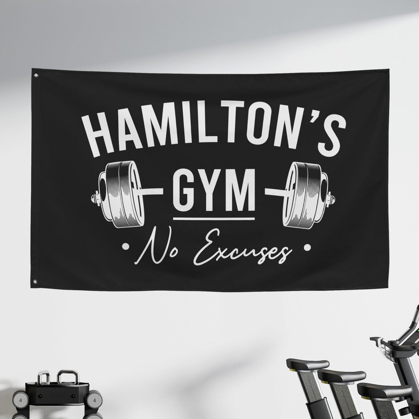 Custom Home Gym Wall Art Banner Flag