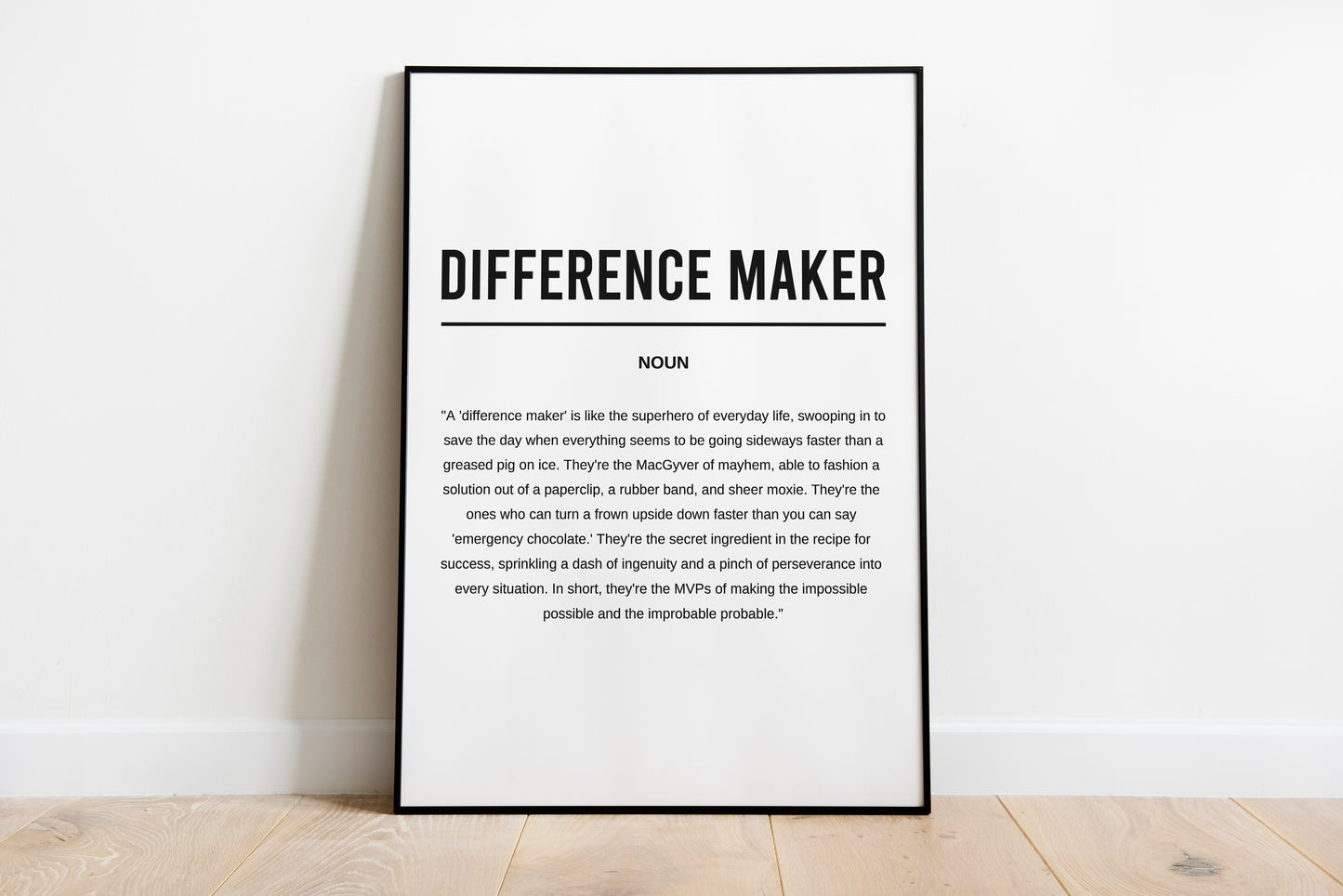 Difference Maker Funny Definition Printable