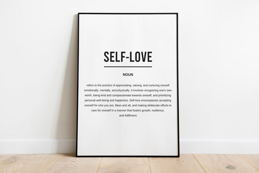 Self Love Funny Definition Printable