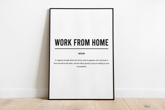 Work From Home Funny Definition Printable