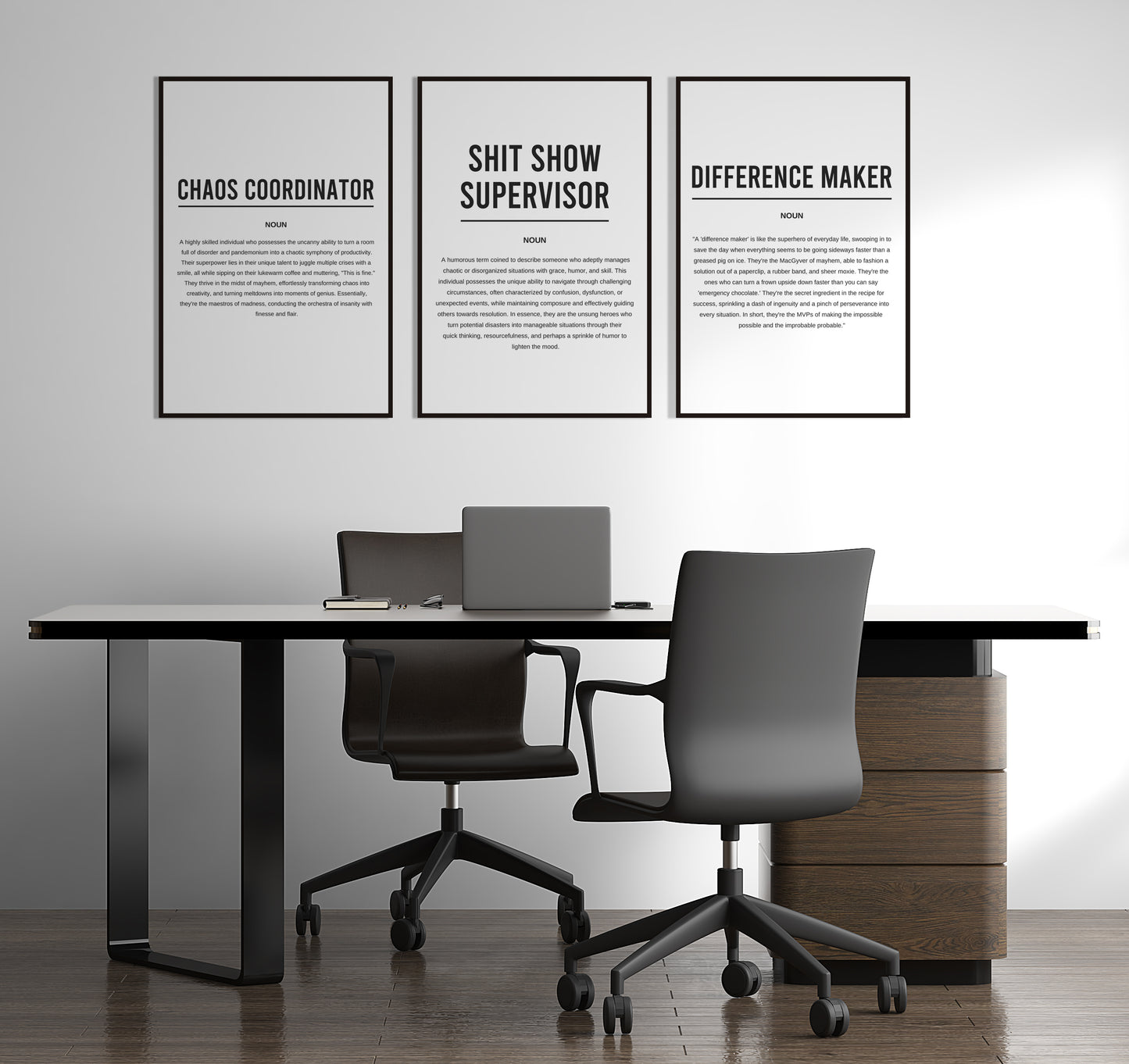 Set Of 3 Funny Definition Printable Bundle Prints