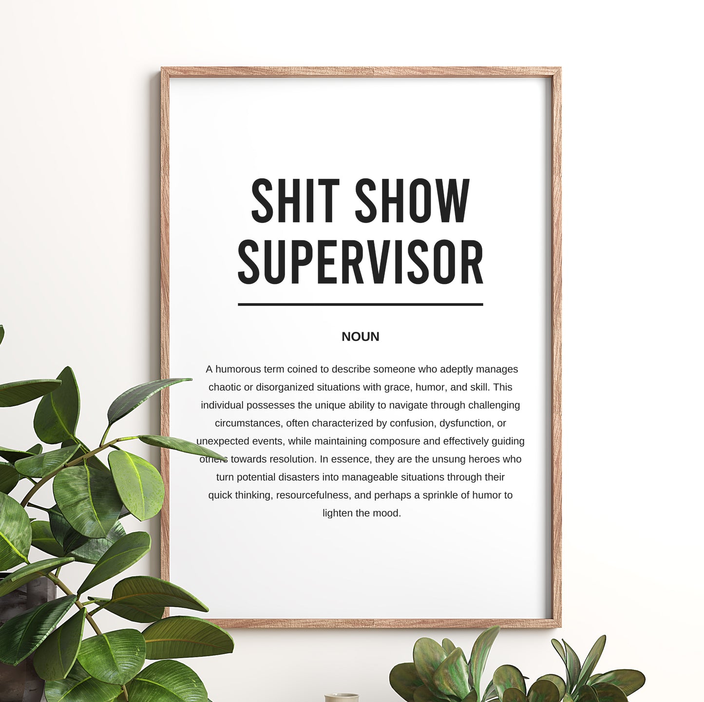 Shit Show Supervisor Funny Definition Printable