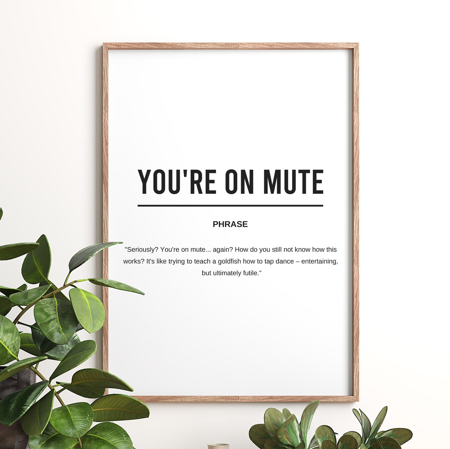 You're On Mute Funny Definition Printable