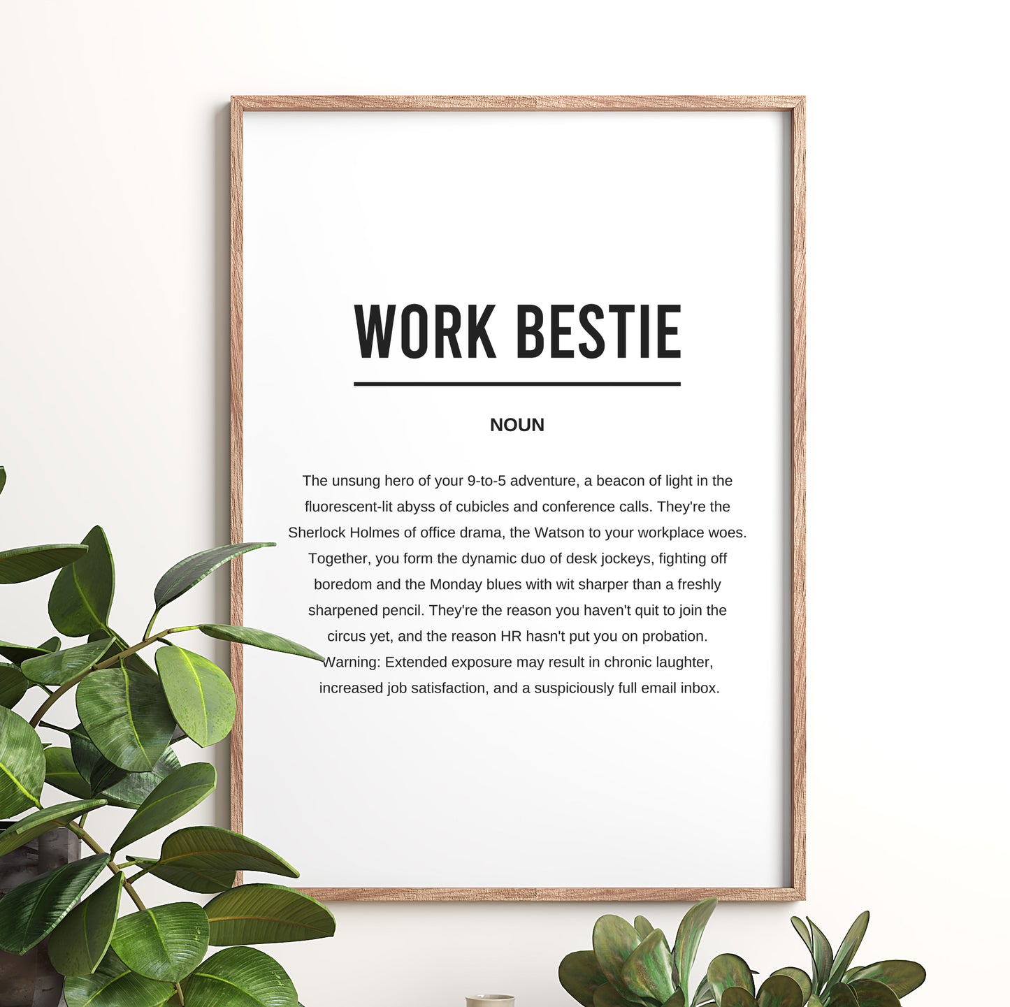 Work Bestie Funny Definition Printable