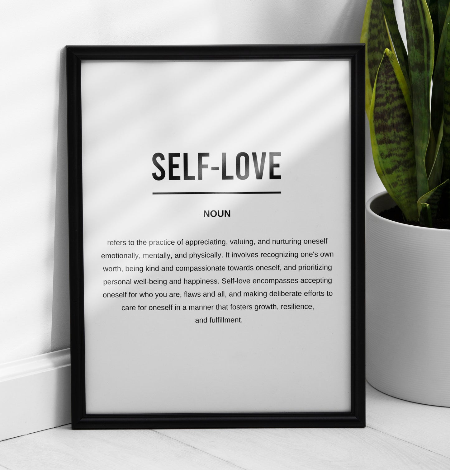 Self Love Funny Definition Printable