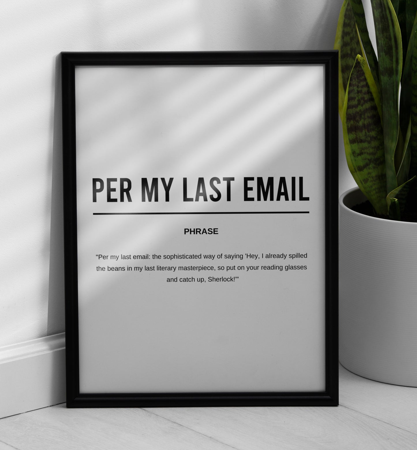 Per My Last Email Funny Definition Printable