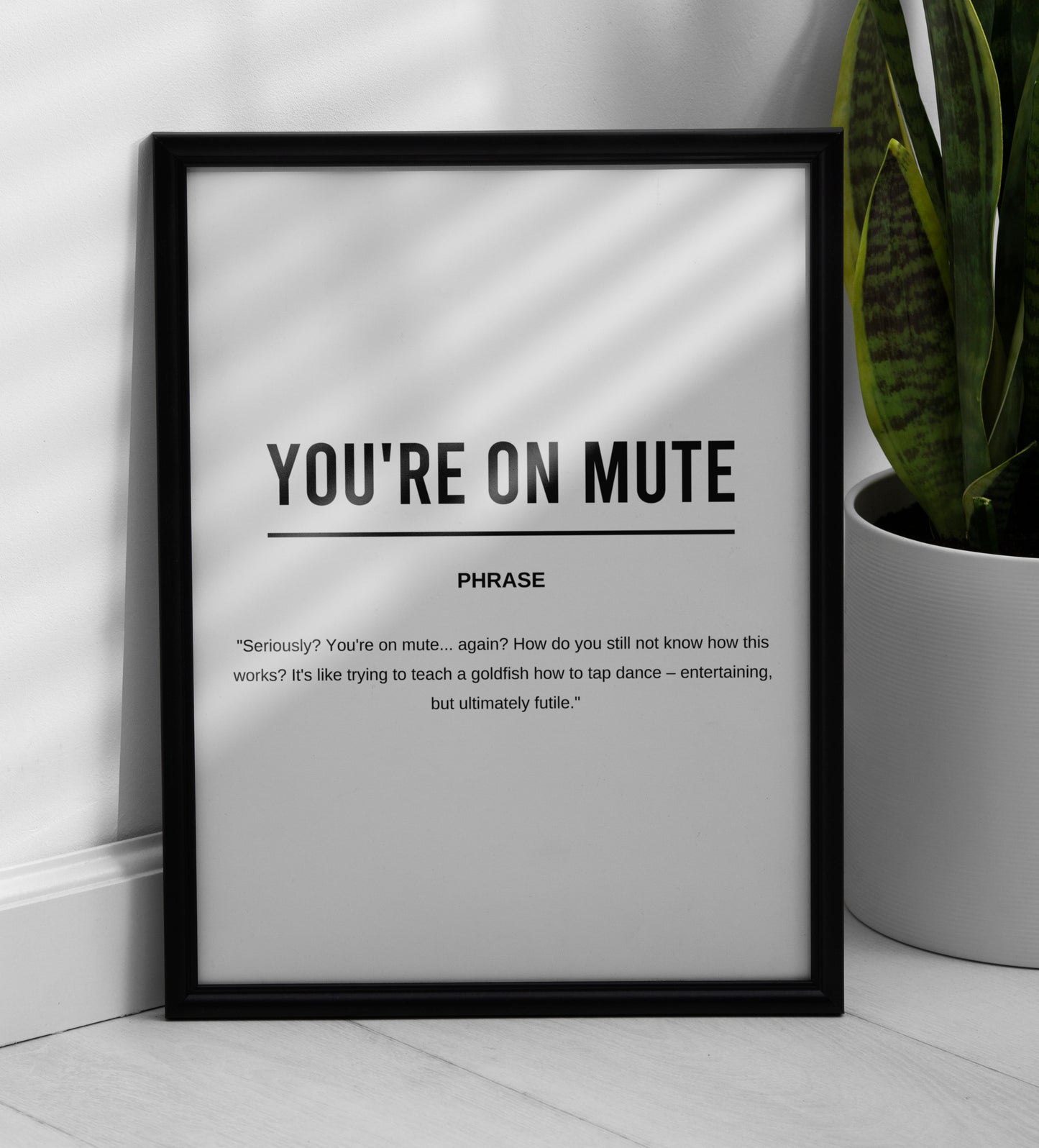 You're On Mute Funny Definition Printable