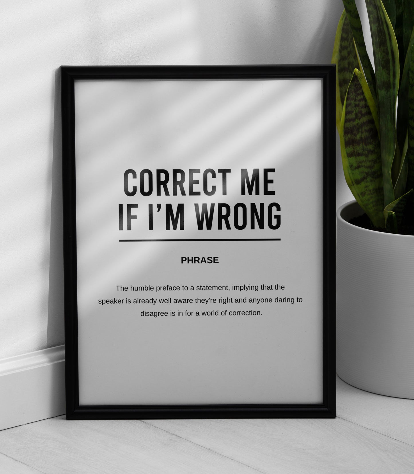 Correct Me If I'm Wrong Funny Definition Printable