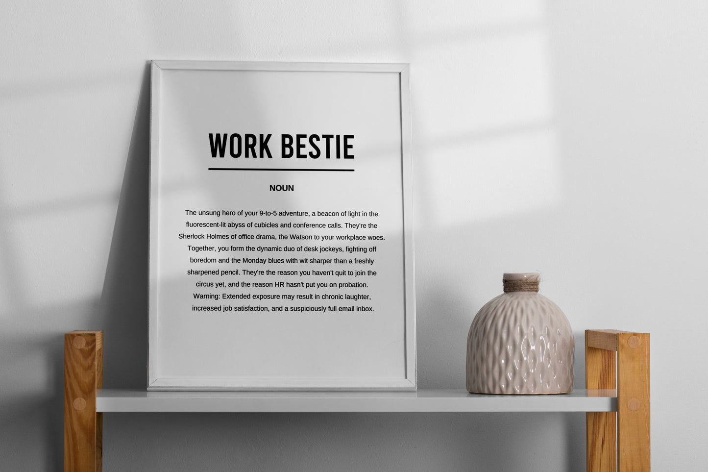 Work Bestie Funny Definition Printable