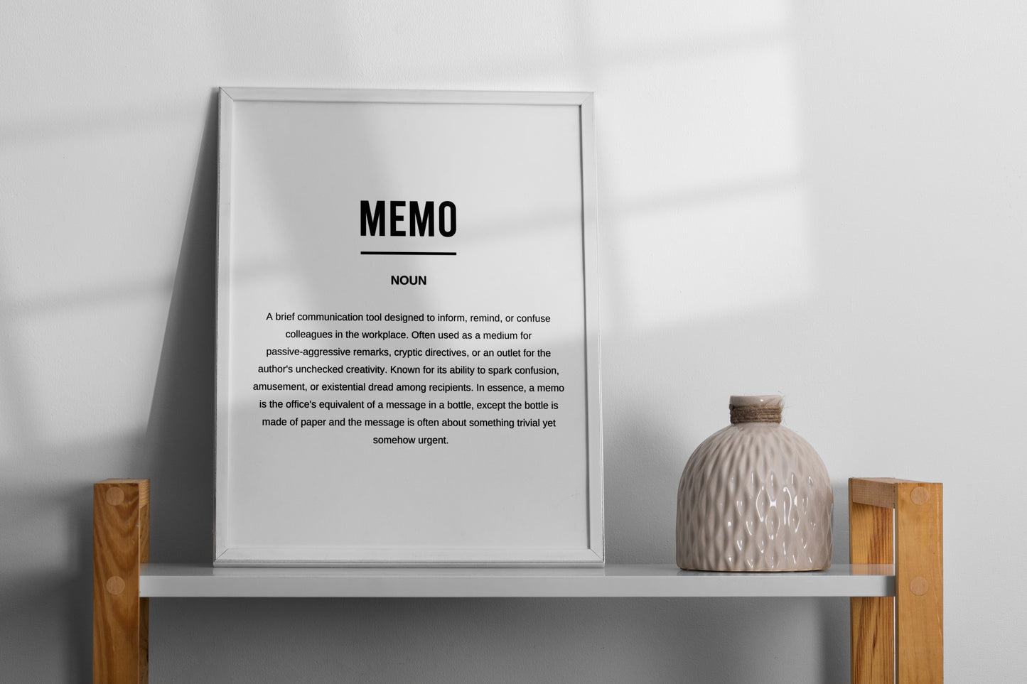 Memo Funny Definition Printable