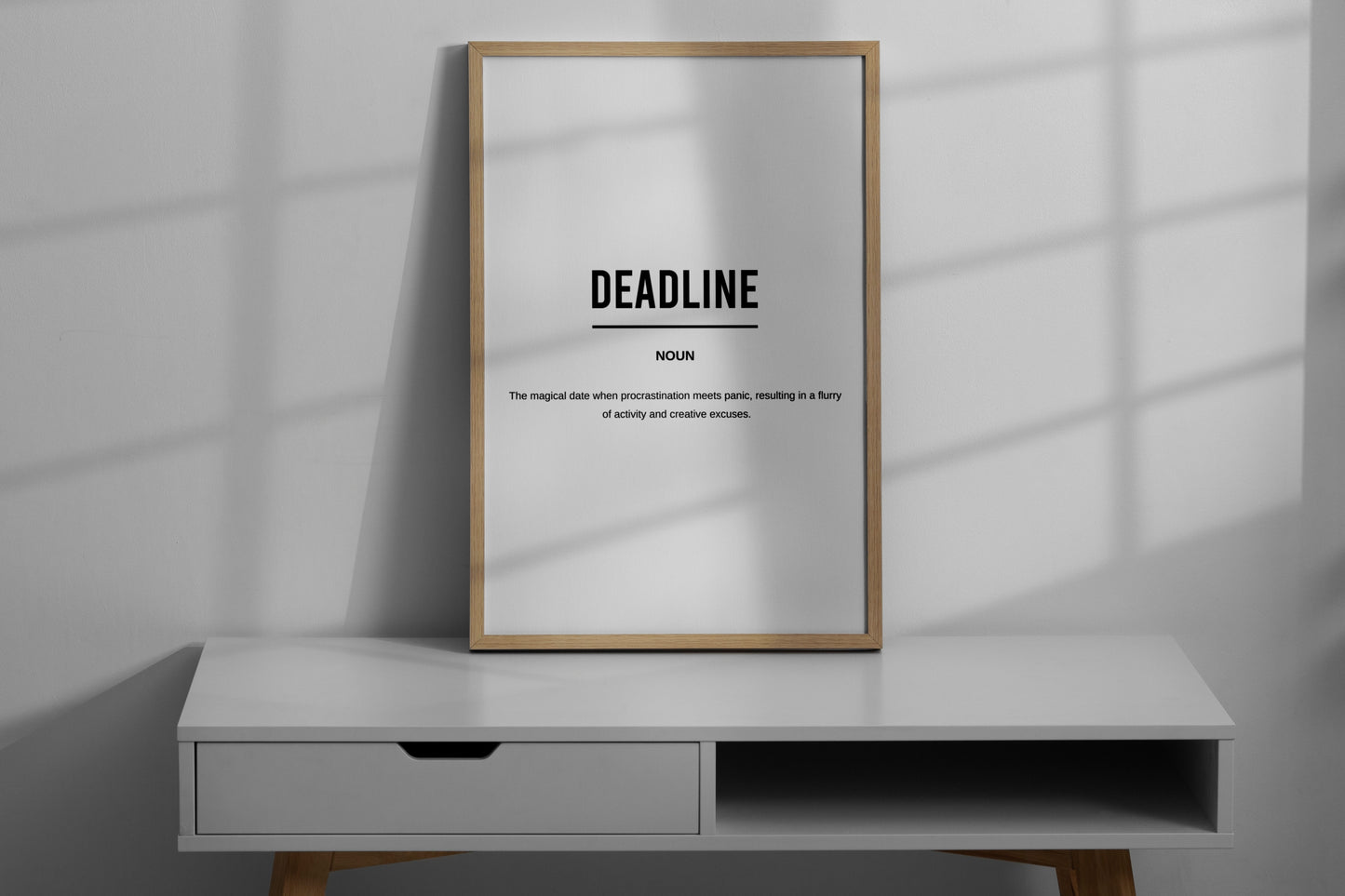 Deadline Funny Definition Printable