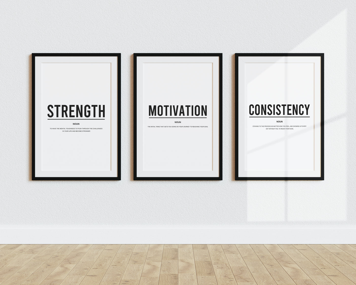 Set Of 3 Motivational Definition Printable Bundle Prints