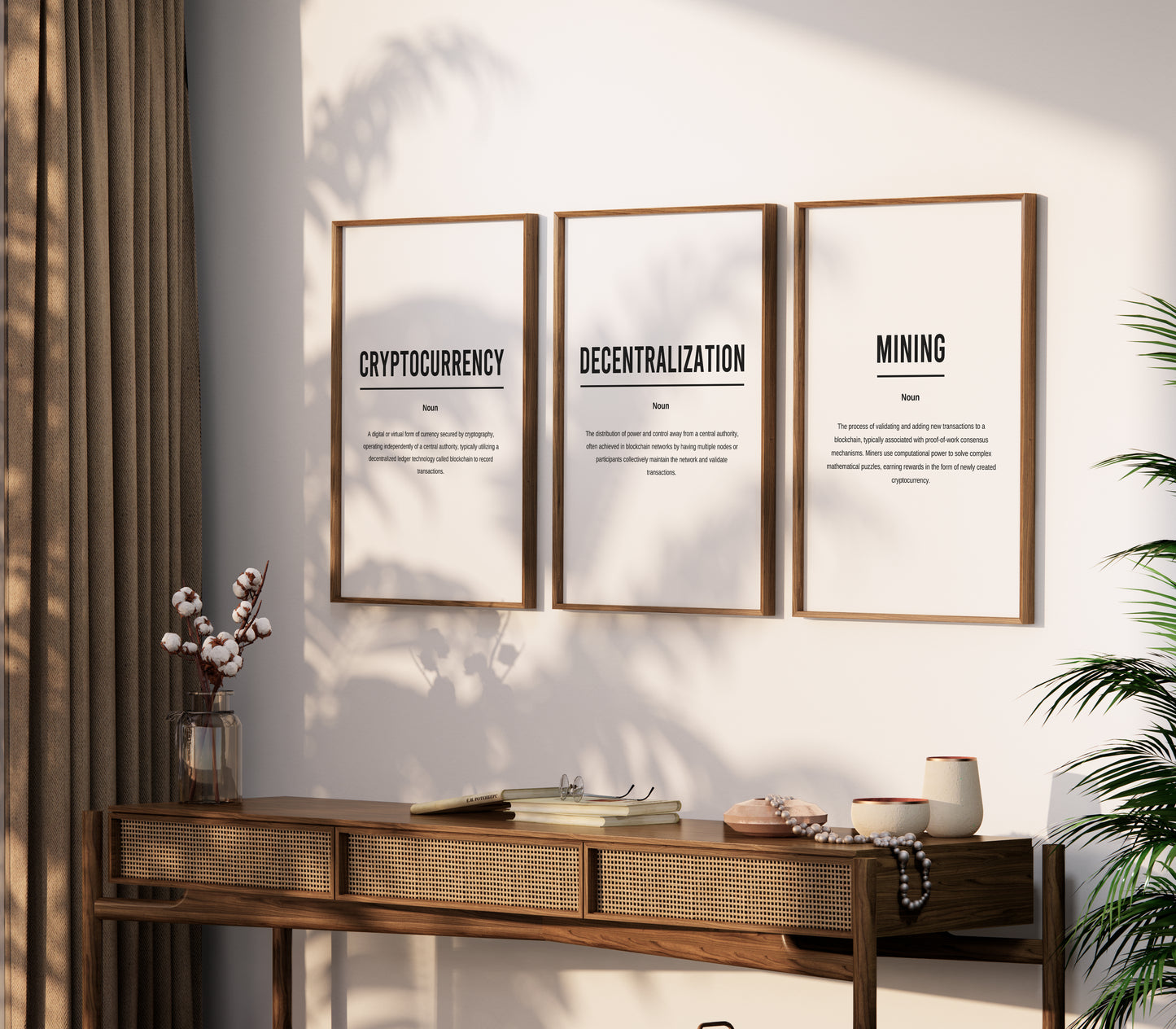 Set Of 6 Cryptocurrency Definition Printable Bundle Prints