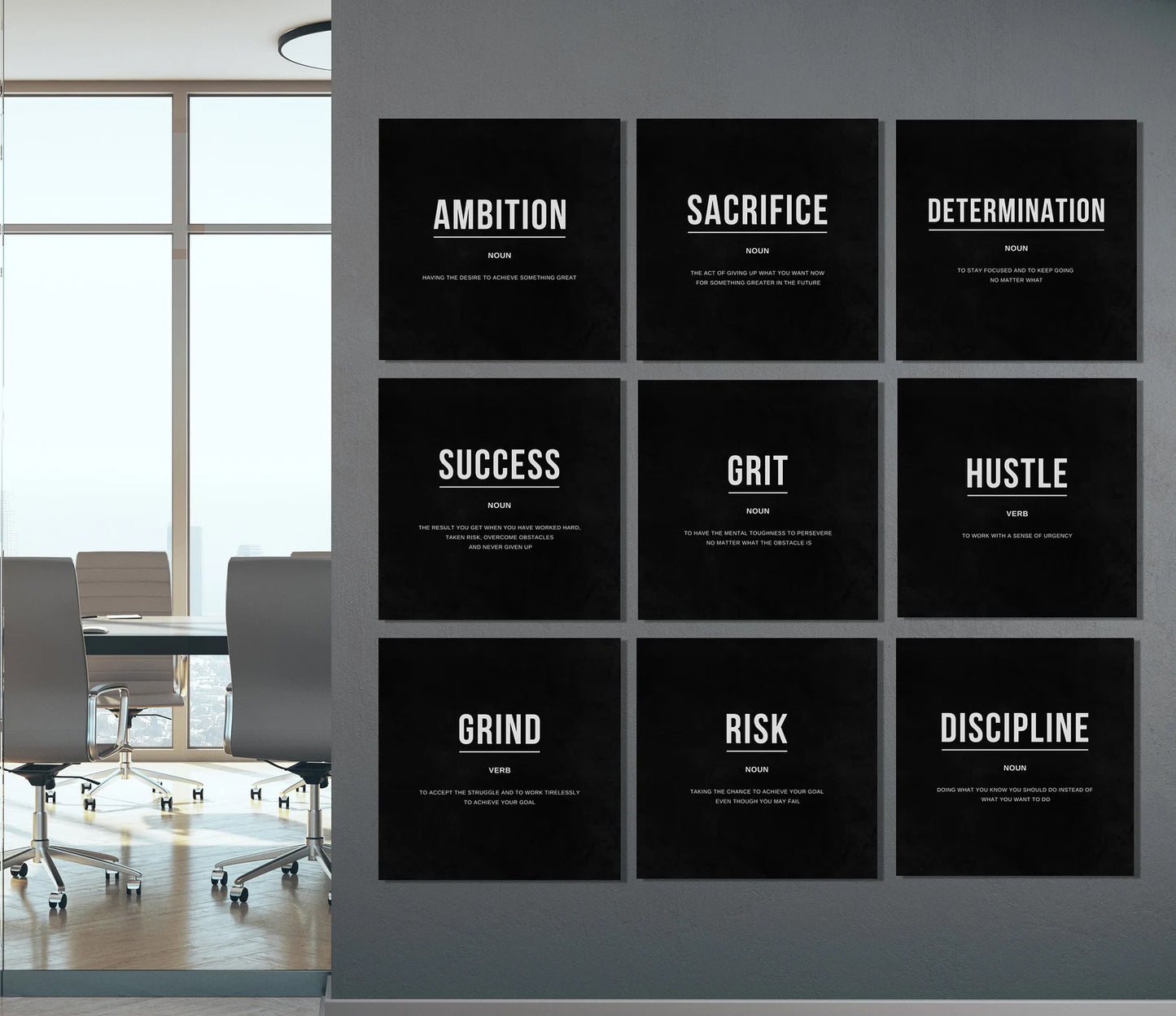 Set Of 9 Motivational Canvas Bundle