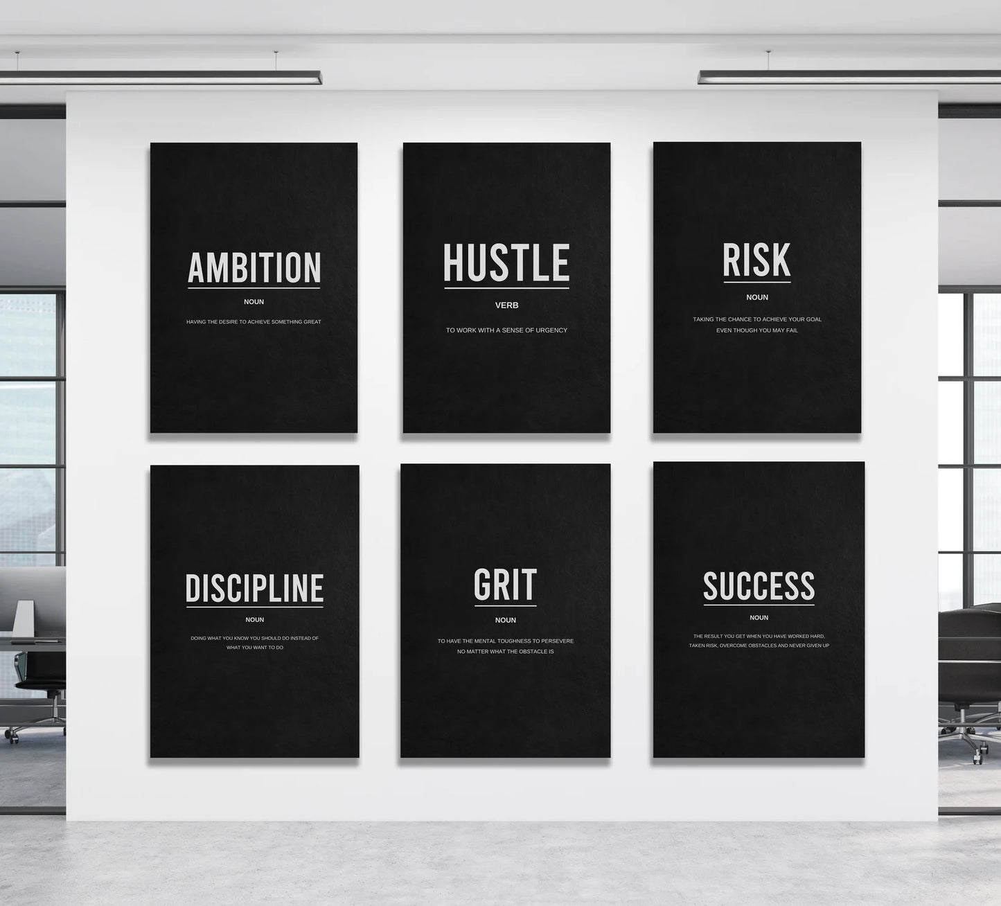 Set Of 6 Motivational Canvas Bundle