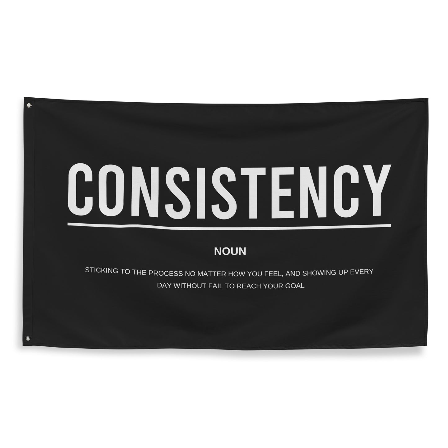 Consistency Gym Motivation Definition Banner Flag