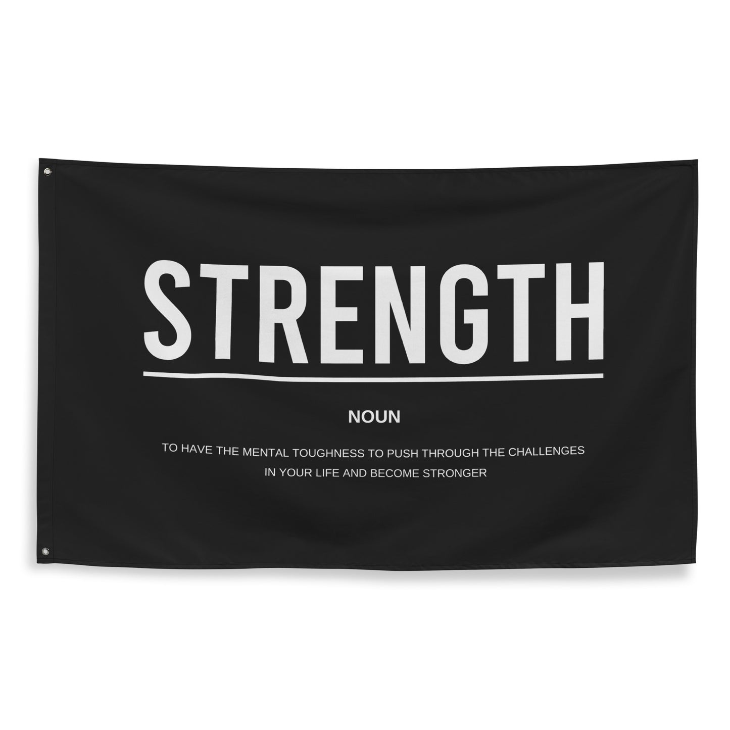 Strength Definition Wall Art Fabric Banner