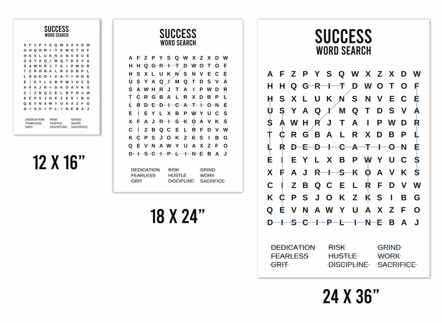 Success Word Search