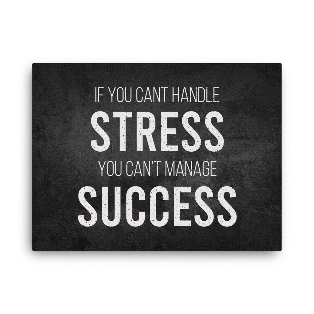 If You Can't Handle Stress, You Can't Manage Success