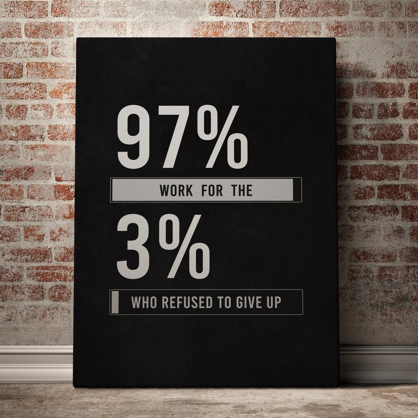 97%  Work For The 3% That Refused To Give Up