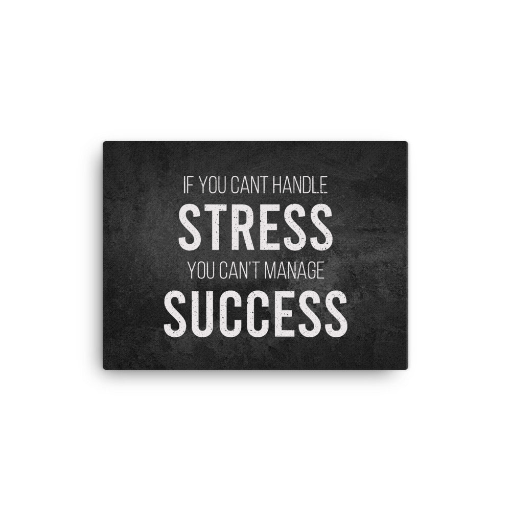 If You Can't Handle Stress, You Can't Manage Success