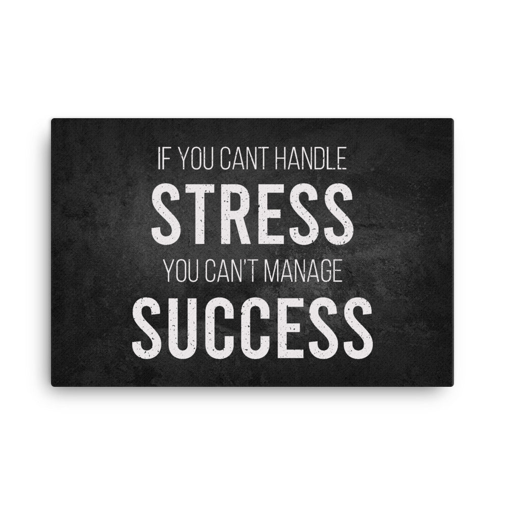 If You Can't Handle Stress, You Can't Manage Success